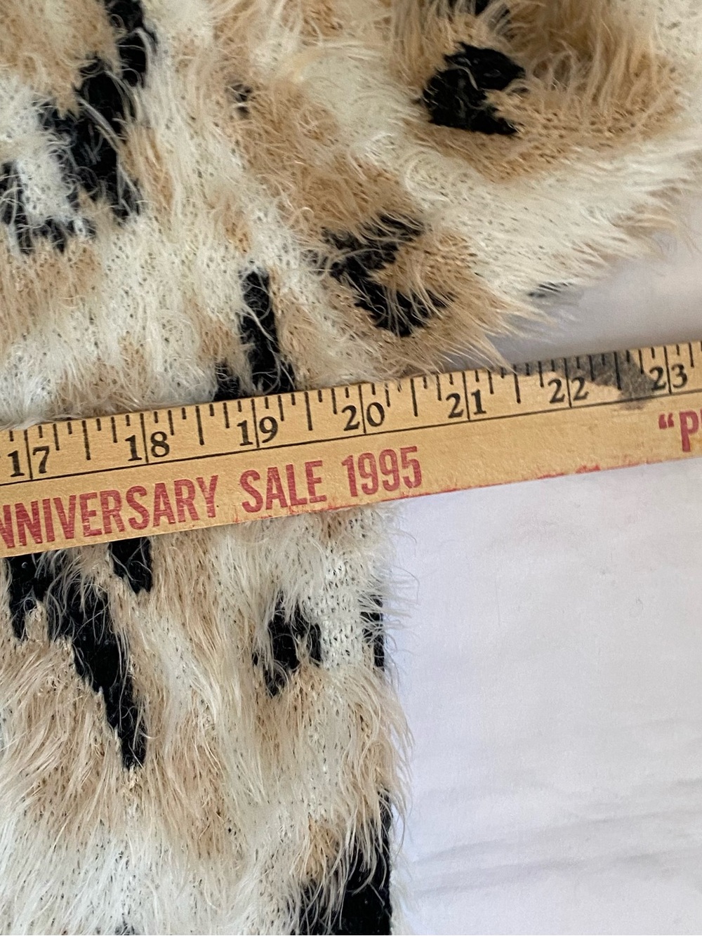 Mink Pink Zippora Cream Animal Print Wrap Sweater Cardigan SM Leopard Print Cozy - Picture 13 of 17